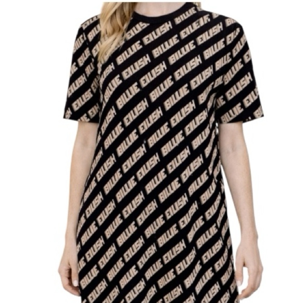 Divided by H&M Billie Eilish Long Slim Fit Tee Shirt Dress Sz XS